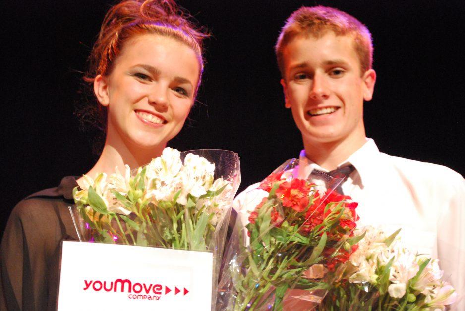 Best Female Dancer, Tanya Brown and Best Male Dancer, Tom Woodman